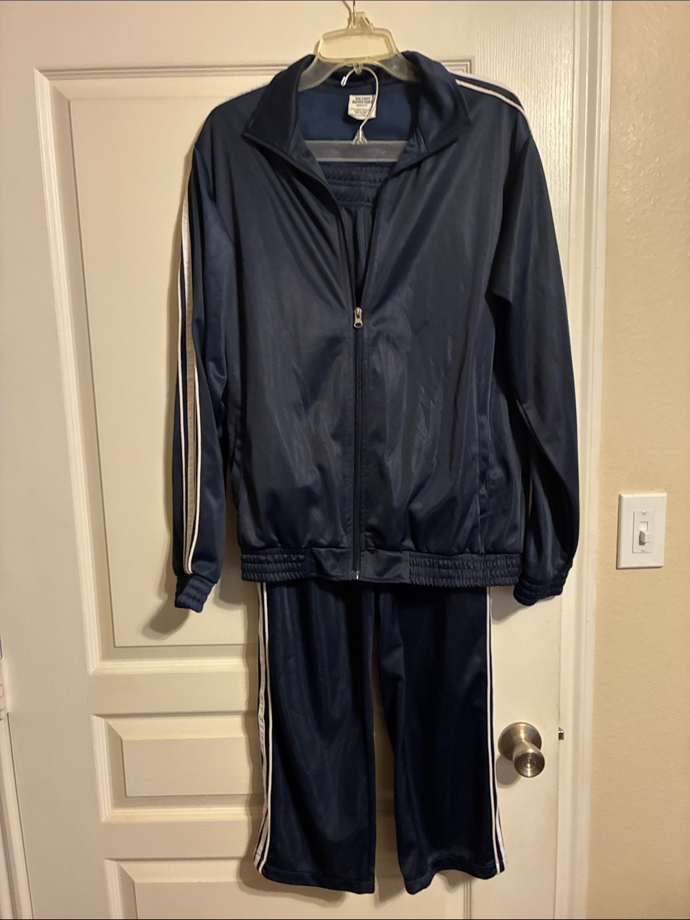 Women's Navy Track Jacket and Jogger Pants Set
